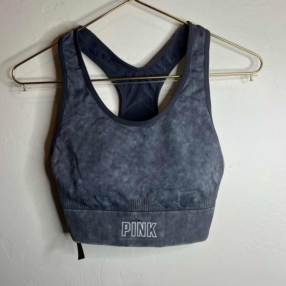 PINK Victoria's‎ Secret Women's Acid wash small Gray padded Sports Bra